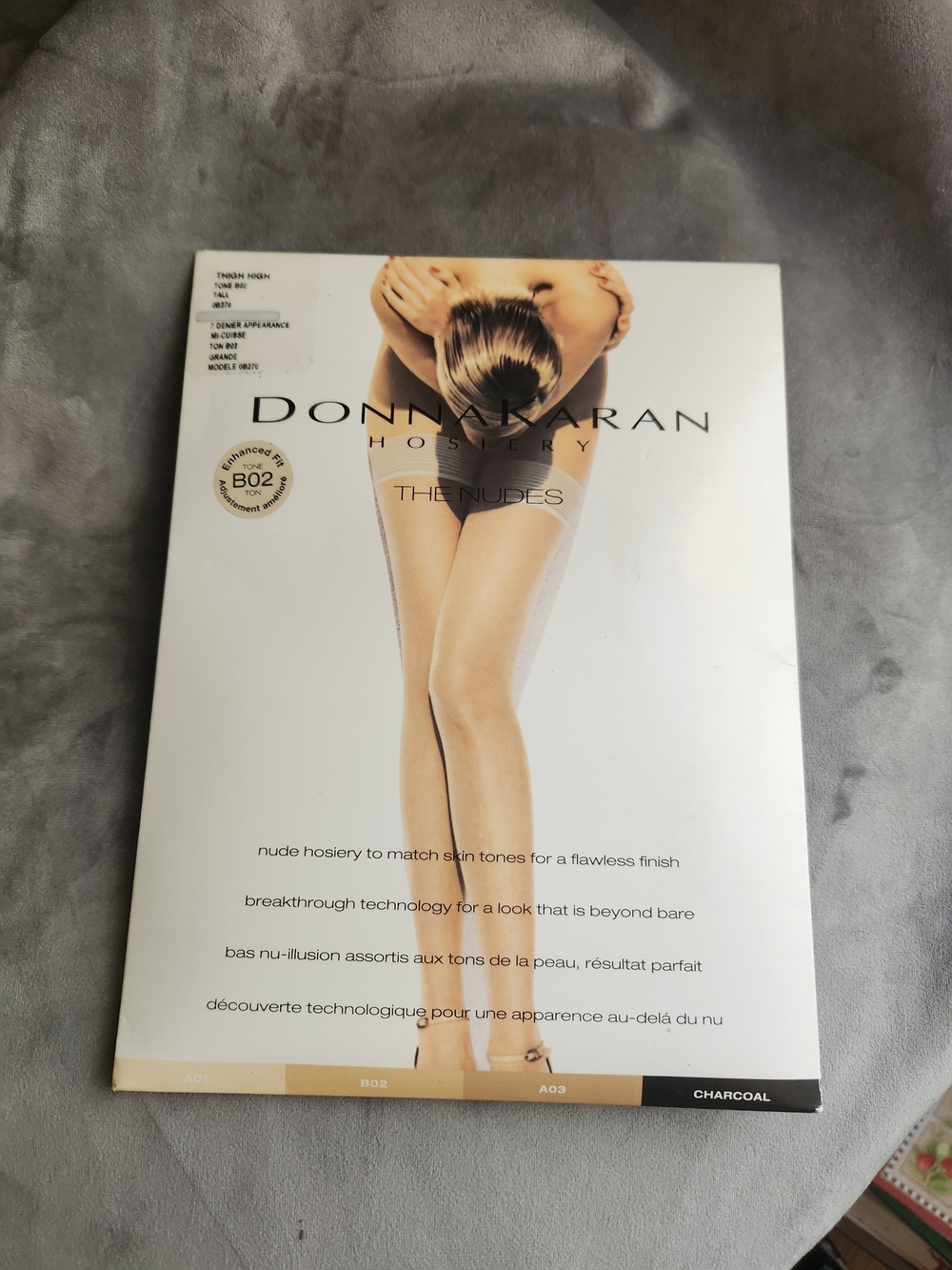 Nude Donna Karan - Thigh High Pantyhose - Nylons - Stockings - Hosiery - Legwear